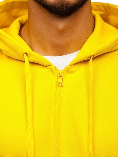 Толстовка чоловіча з капюшоном жовта Bolf 2008