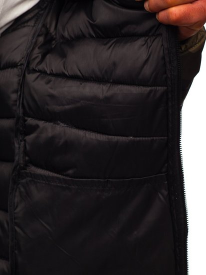 Чоловіча зимова спортивна куртка камуфляж-зелена Bolf SM32