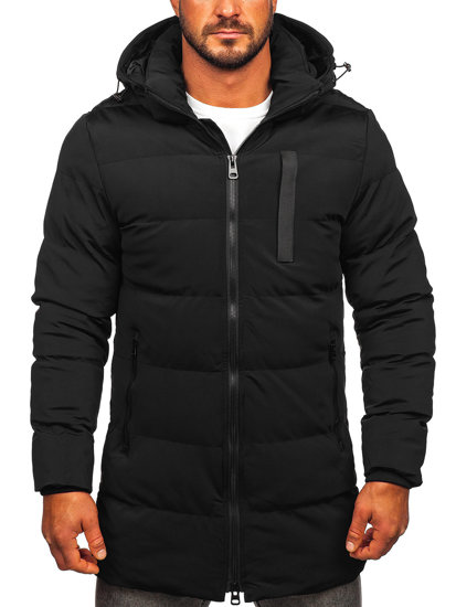 Чорна чоловіча зимова стьобана куртка Bolf 51M2203