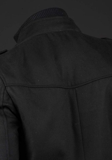 Чорне чоловіче зимове пальто Bolf 8856A
