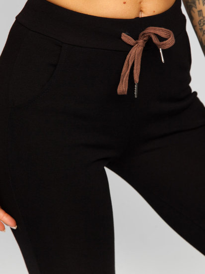 Чорно-коричневі жіночі спортивні штани Bolf CYF802NM