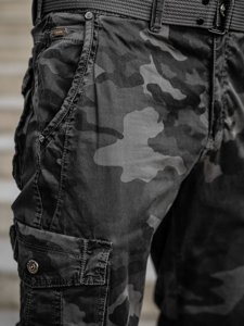 Графітові камуфляжні штани карго плюс розмір чоловічі з поясом BOLF CT8501
