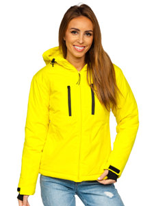 Жовта зимова жіноча спортивна куртка Bolf HH012