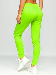 Зелено-неонова жіночі спортивні штани Bolf CK-01