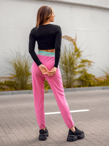 Рожеві жіночі спортивні штани Bolf H1007