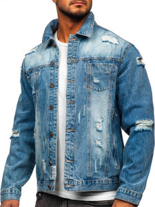 Синя джинсова куртка чоловіча Bolf MJ501BC