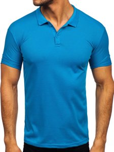 Синя чоловіча футболка поло Bolf GD02