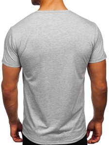 Сіра чоловіча футболка з принтом Bolf KS2552