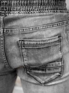 Сірі чоловічі джинсові джоггери Bolf KA1815