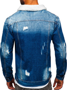 Темно-синя чоловіча джинсова куртка Bolf MJ502B