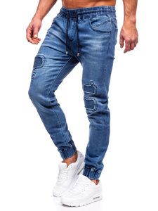 Темно-сині чоловічі джинси джогери Bolf MP0052-2B