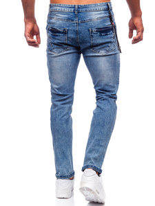 Темно-сині чоловічі джинсові штани regular fit Bolf HY1052