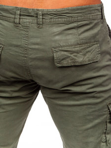 Хакі чоловічі джинсові джоггери-карго Bolf Z808