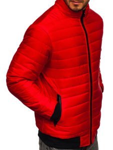 Чоловіча демісезонна спортивна куртка червона Bolf MY22