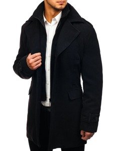 Чоловіче зимове пальто чорне Bolf 1808