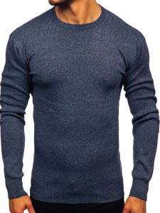 Чоловічий светр темно-синій Bolf 8364
