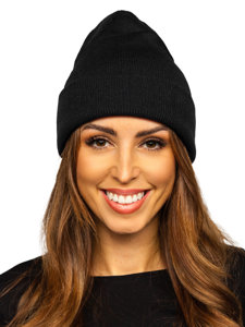Чорна жіноча зимова шапка YW09004