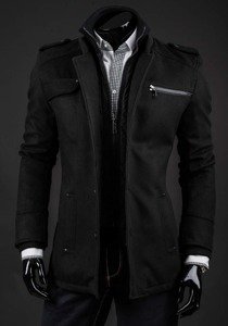 Чорне чоловіче зимове пальто Bolf 8856A