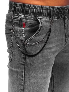 Чорні чоловічі джинси джоггери Bolf HY1023