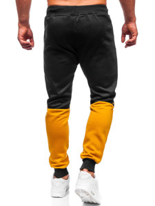 Чорні чоловічі спортивні штани з принтом Bolf AM85